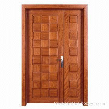 Exquisite Interior Composite Wood Door with Natural Wood Veneer and Environment-friendly Painting